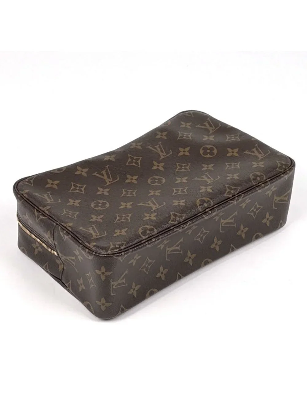 Louis Vuitton Trousse Twillet 28 Makeup Pouch Second Monogram Brown
